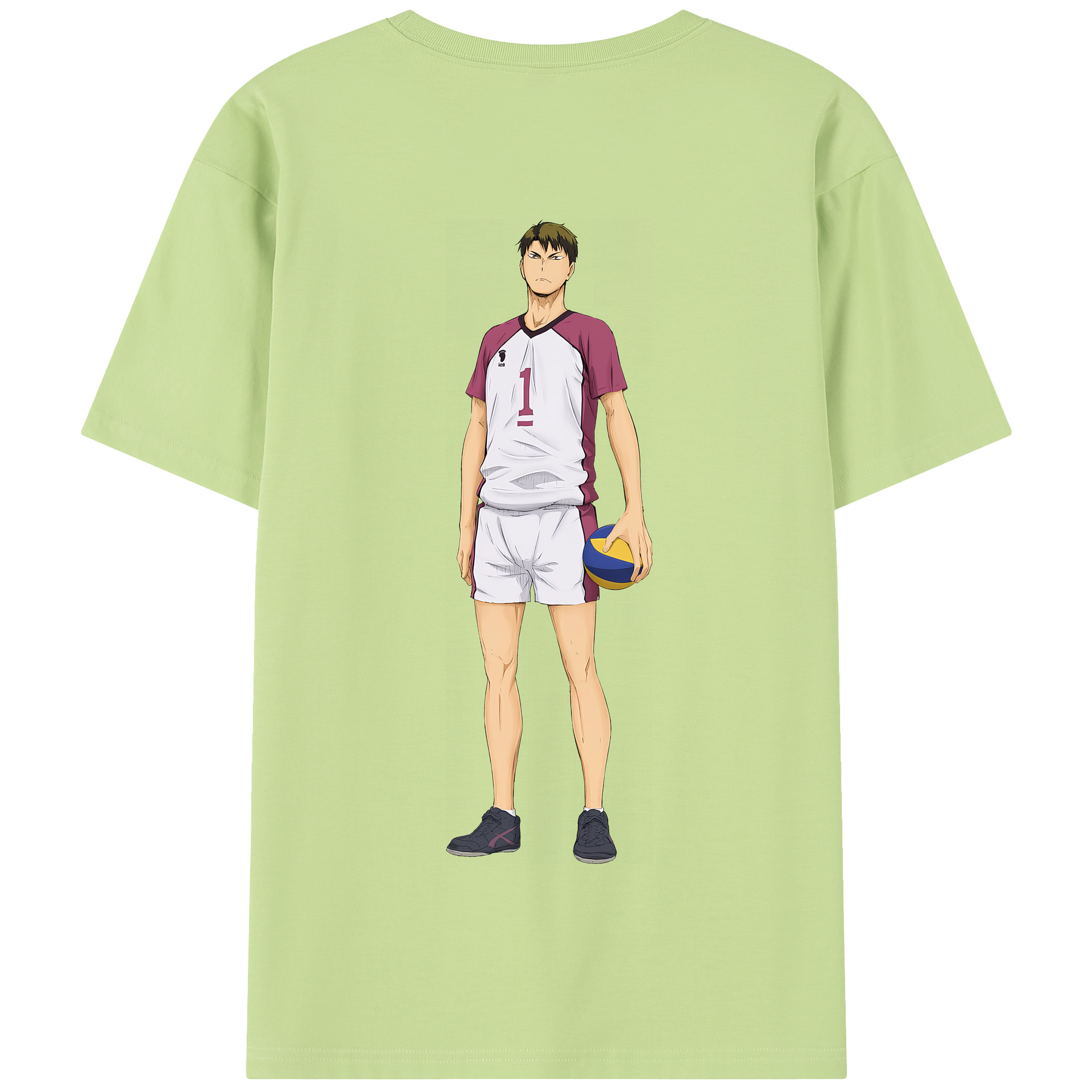 （画像用） ハイキュー!! Haikyu!! 綿100％半袖Tシャツ（背面プリント）